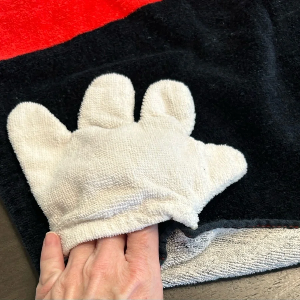 Kid’s Disney Parks Mickey Mouse hooded poncho towel coverup beach pool bath OS